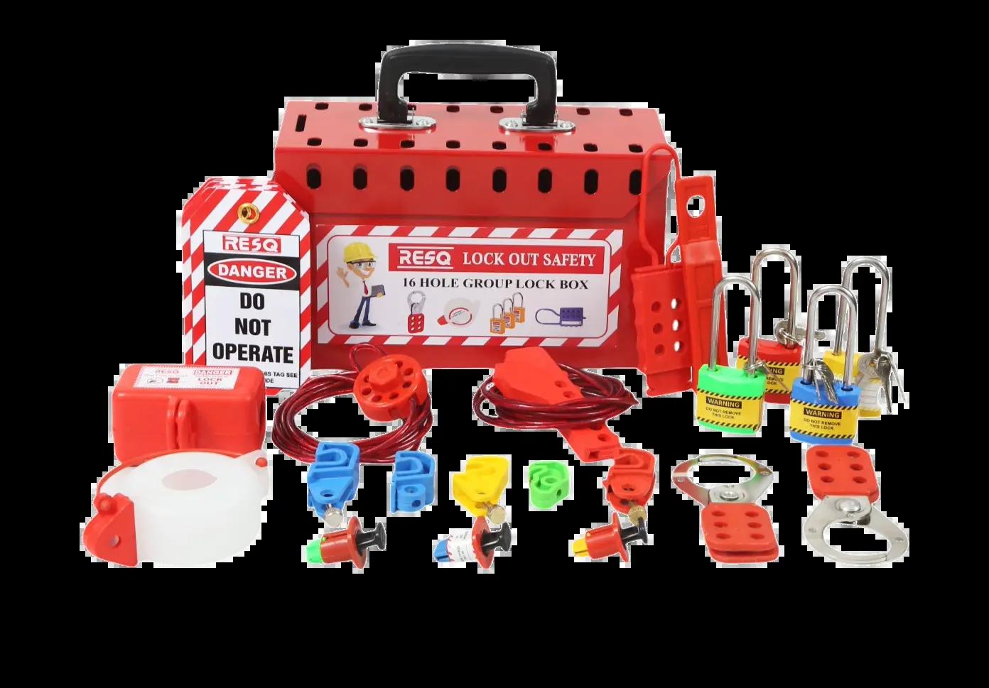 Group Lockout Tagout Kit - 16 Hole